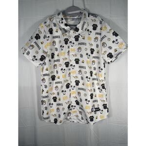 San Diego Padres Button Down shirt. Men’s 619 Padres baseball hawaiian style MLB
